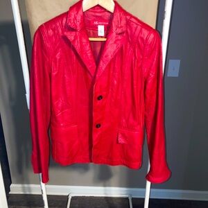 Anne Klein 100% Leather Jacket